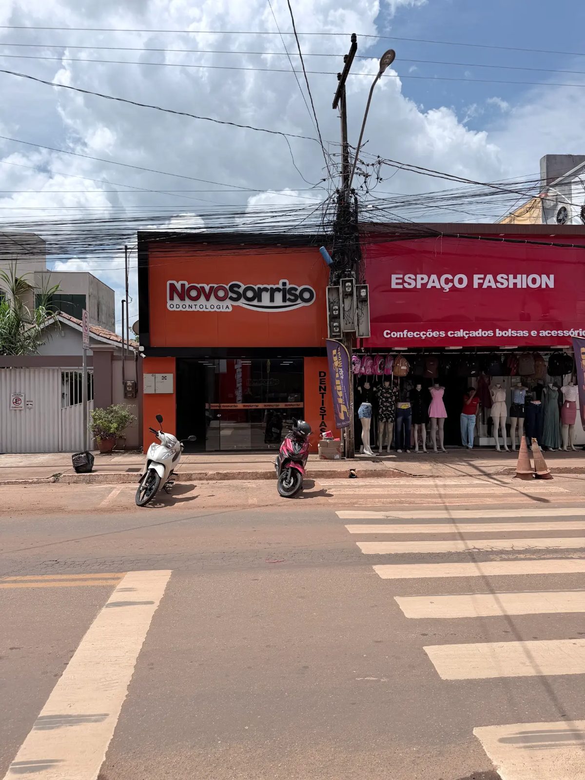 Fachada da unidade Novo Sorriso Canaã II, em Canaã dos Carajás/PA